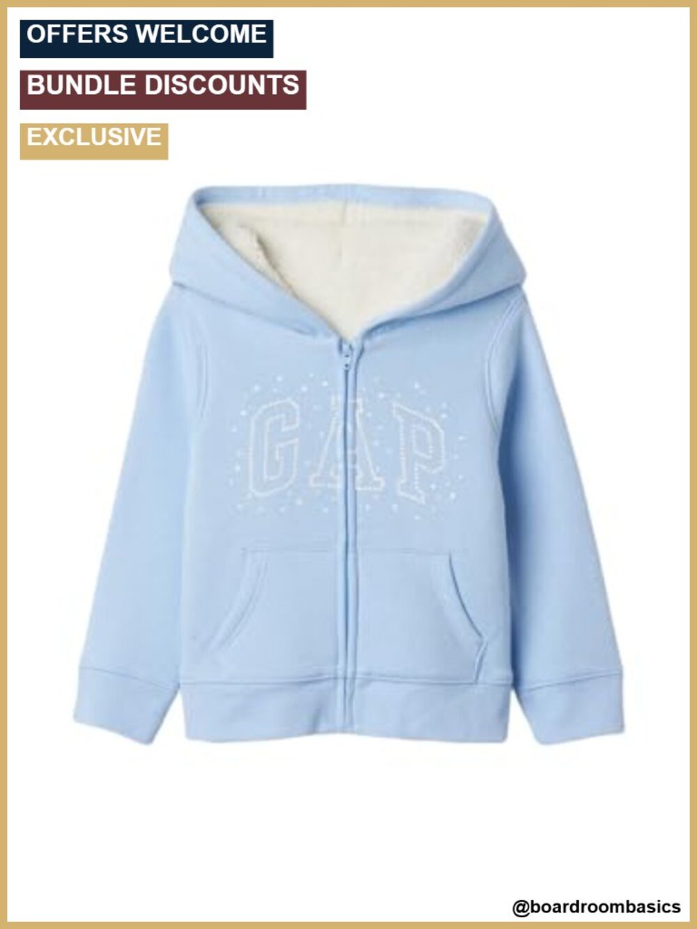 Toddler Girls Full Zip Hoodie Logo Sweatshirt Cozy Fall Layer